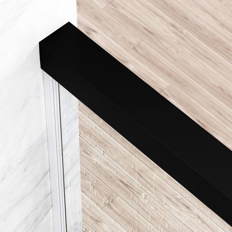 VIGO Satro E-Class 52 to 60 in. W x 74 in. H Semi-Frameless Double-Sliding Shower Door with Clear Tempered Glass