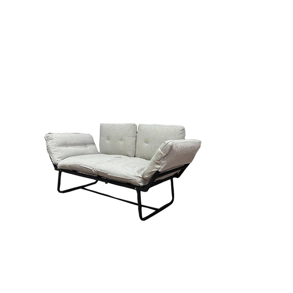 Metal Frame Futon Love Seat