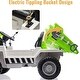 preview thumbnail 2 of 5, Ride On Car Truck w/Remote Control & Electric Dump Bed White - White & Green