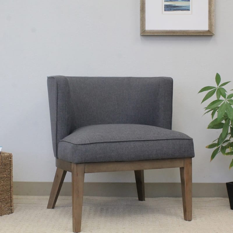 The Gray Barn Sandstone Driftwood Accent Chair - Dark Grey