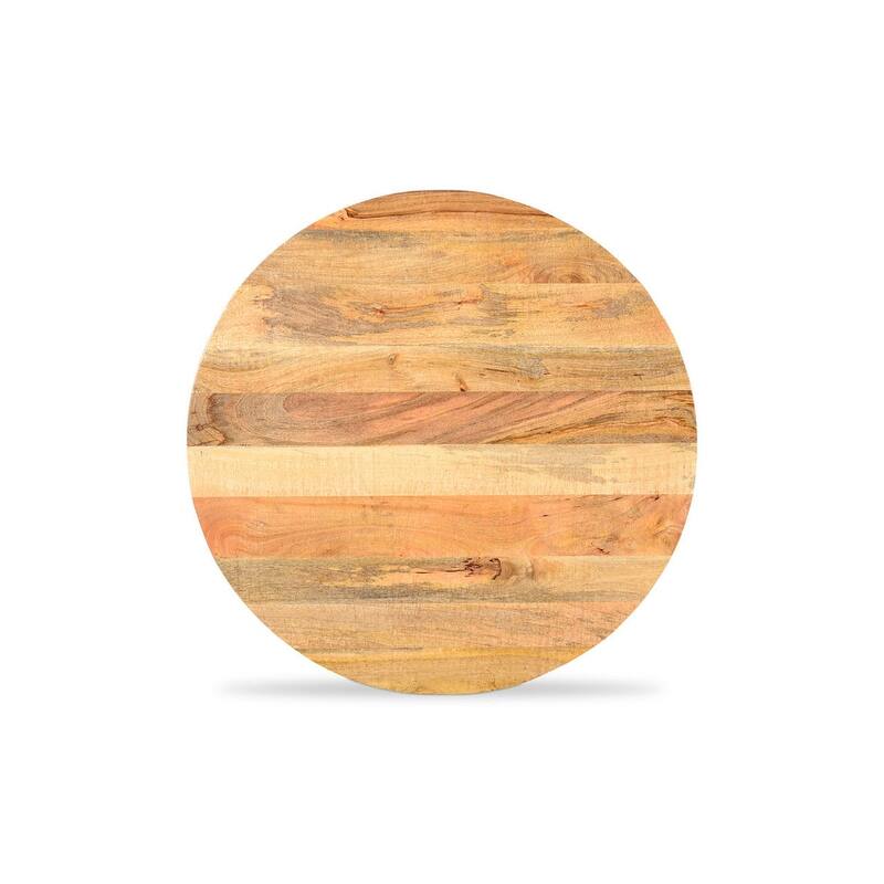 Mango Wood Round Coffee Table - 35" X 35"