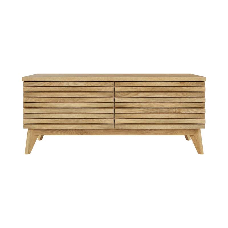 Studio London Zappa 2 Drawer Oak Wooden Coffee Table with Storage