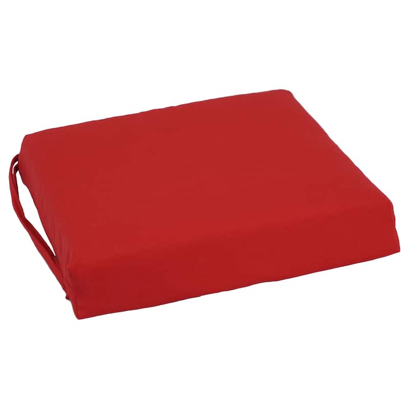 16-inch Square Indoor Twill Chair Cushions (Set of 2 or 4) - 16 x 16