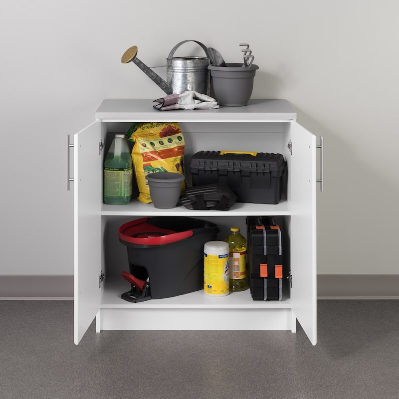 Prepac Elite Home Storage 16 in Deep Base Cabinet - 32" W x 35.75" H x 18" D