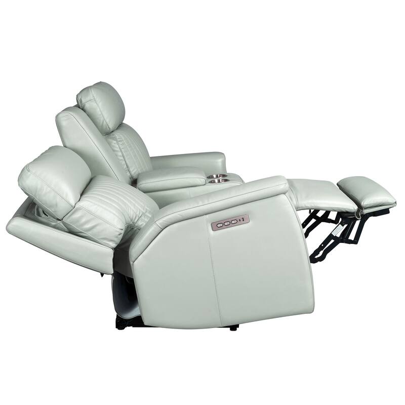 3-Piece Leather Zero Gravity Power Reclining Sofa Set with Power Headrest and Power Lumbar,USB&USB-C Port