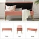 preview thumbnail 116 of 137, HULALA HOME Neptunus Modern 45.5" W Velvet Bedroom Storage Bench for End of Bed with Nailhead Trim