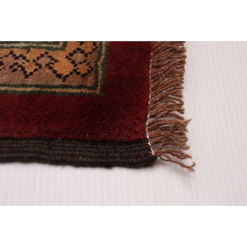 ECARPETGALLERY Hand-knotted Finest Kargahi Red Wool Rug - 10'2 x 13'1