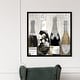preview thumbnail 17 of 25, Oliver Gal 'Pass the Bottle Night' Drinks and Spirits Framed Wall Art Prints Champagne - Black, Gold