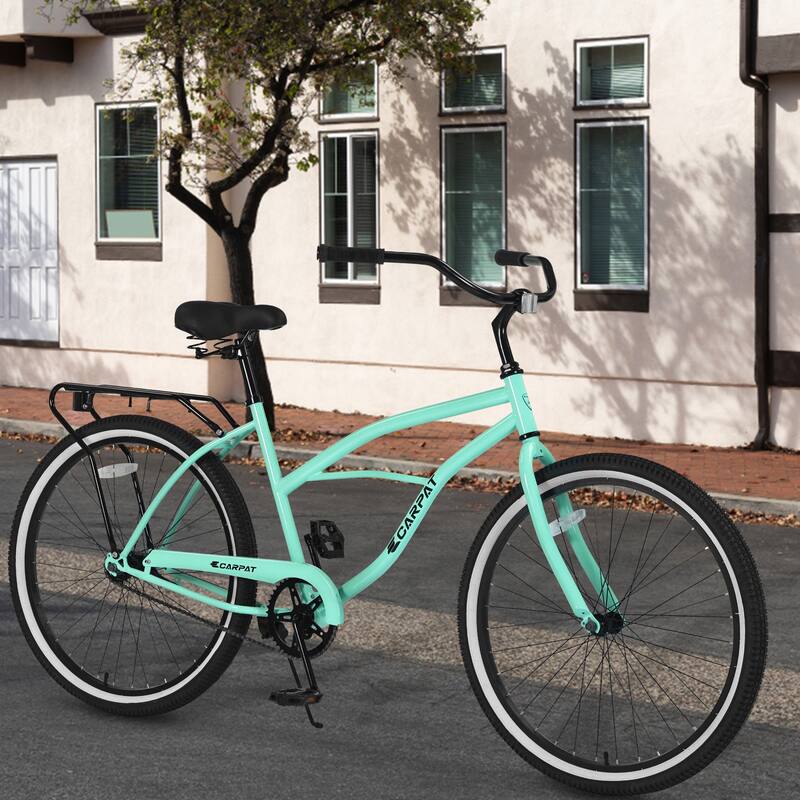26 Inch Beach Cruiser Bike Unisex Bikes Road Bikes Green