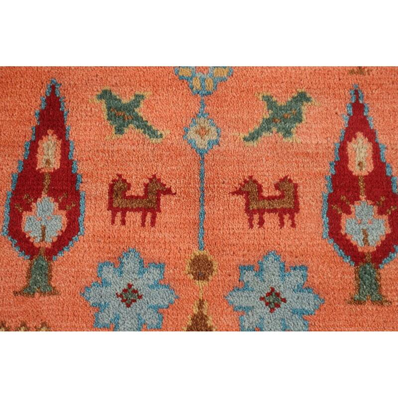 Tribal Geometric Kazak Oriental Area Rug Handmade Wool Carpet - 8'8" X 11'8"