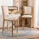 preview thumbnail 1 of 10, SAFAVIEH 30- Inch Buchanan Beige Rectangular Bar Stool (Set of 2) - 23.5" x 19.3" x 47.3"