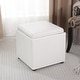 preview thumbnail 56 of 62, Adeco Storage Ottoman With Tray