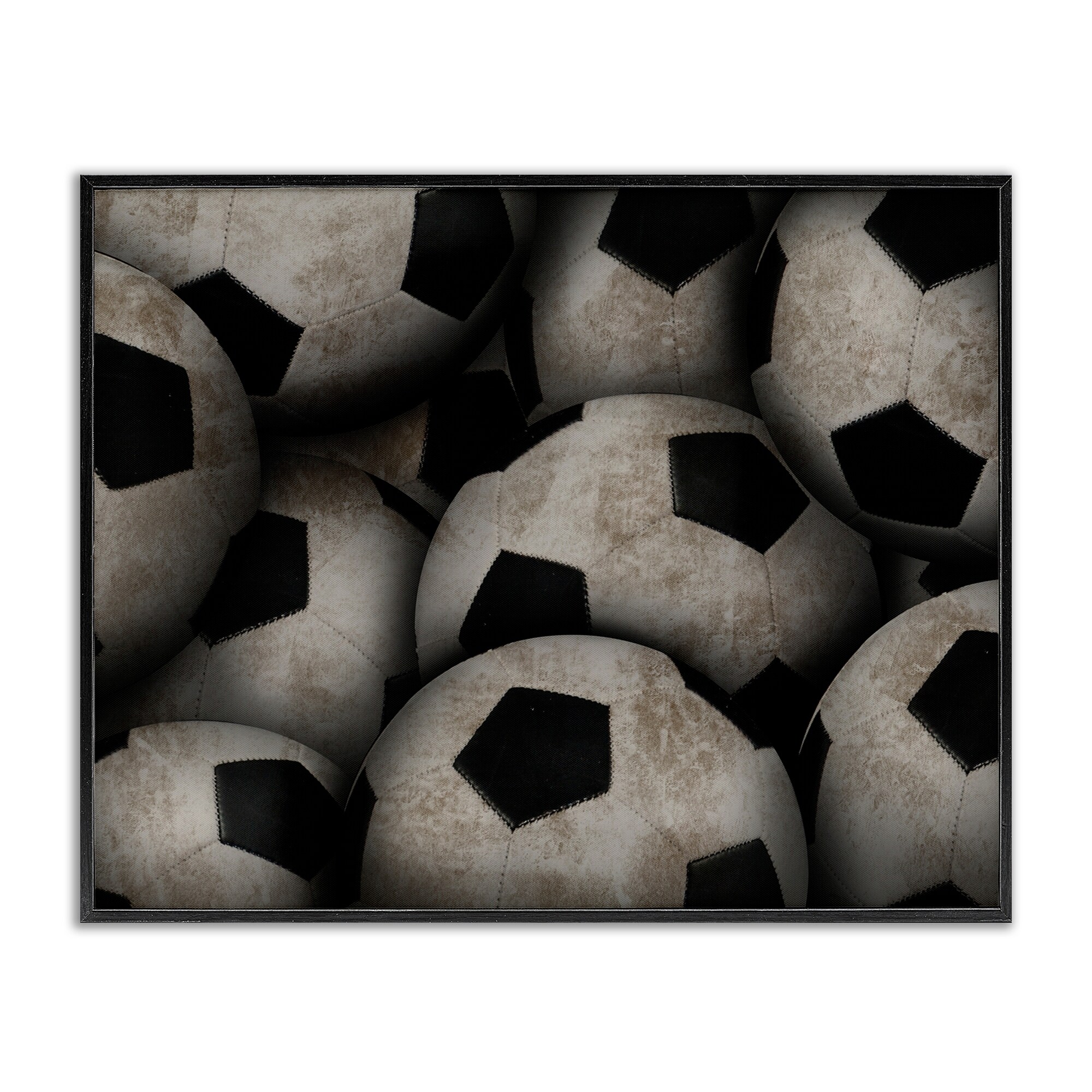 Stupell Bin Of Soccer Balls Framed Giclee Art Design By Marcus Prime