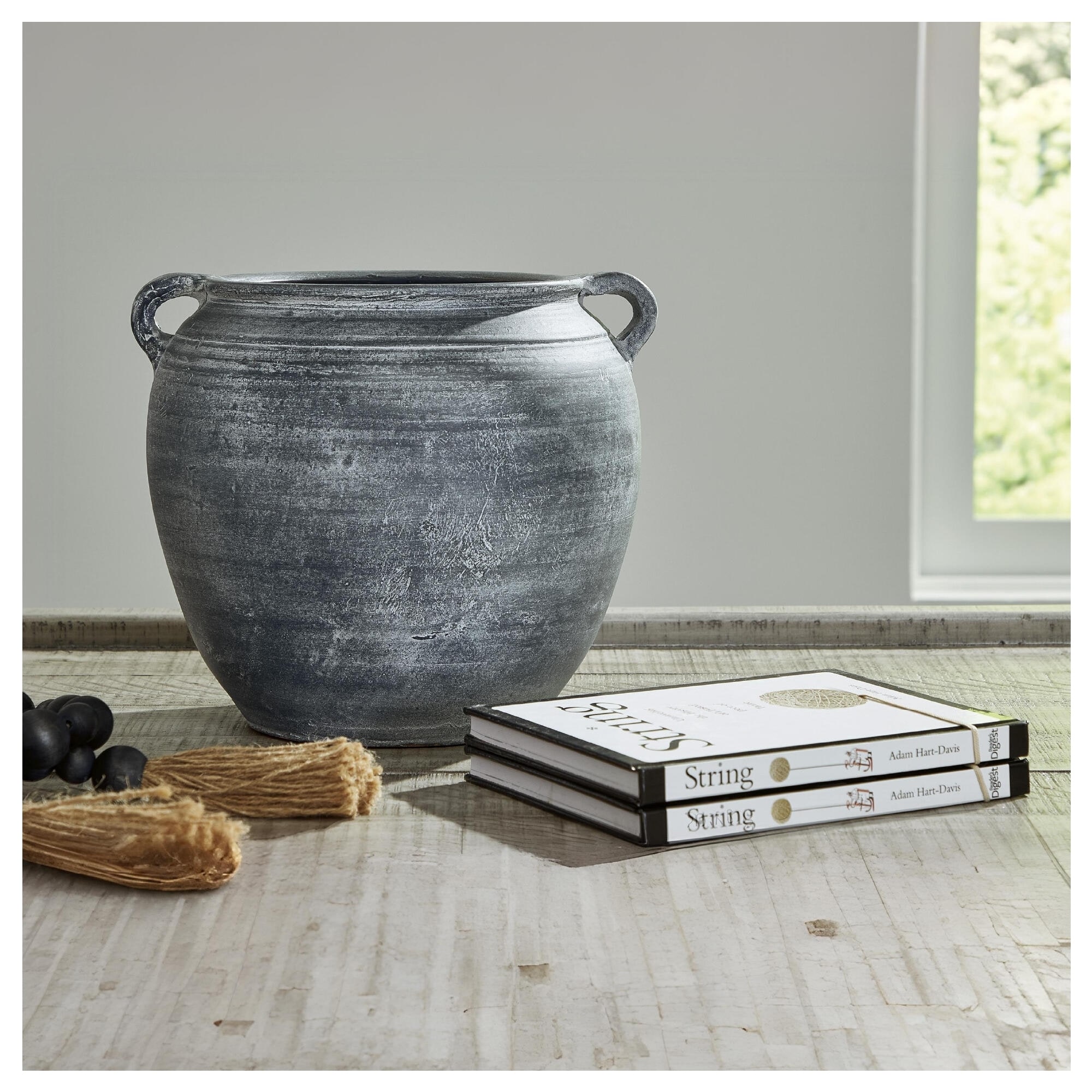 Signature Design by Ashley Meadie Distressed Blue Vase
