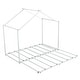 preview thumbnail 19 of 20, Twin Size Metal House Platform Bed with Trundle, Roof for Kids, Boys and Girls