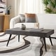 preview thumbnail 4 of 10, SAFAVIEH Cedric Modern Light Grey/ Black Coffee Table - 43.3" x 23.6" x 16.5"
