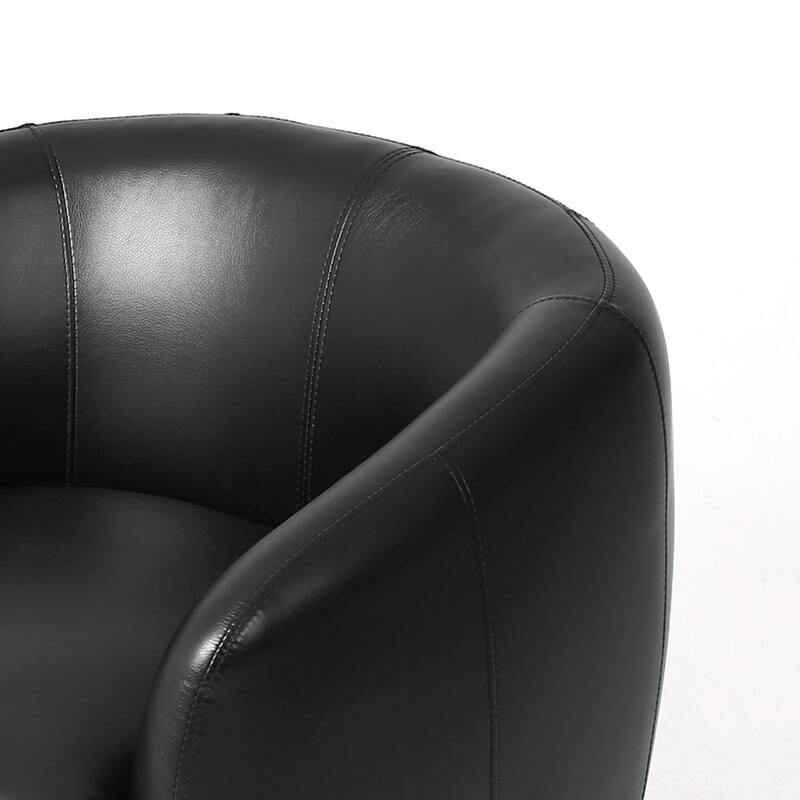 Upholstered Swivel Barrel Chair