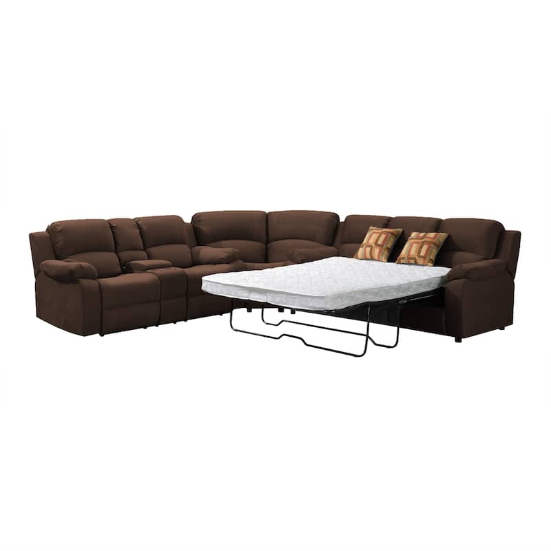 Tracey Transitional Upholstered Sleeper Sectional Sofa