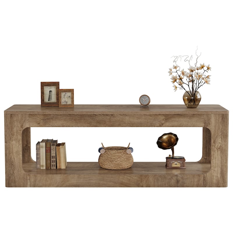 Farmhouse TV Stand, 63-Inch Entertainment Center for 60/65/75-Inch TV