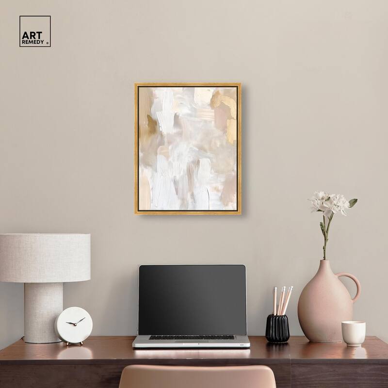 Beige and Cream II Canvas by Art Remedy