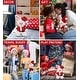 preview thumbnail 3 of 4, DolliBu Santa Rose Gold Bunny Stuffed Animal Plush with Santa Outfit - 8 inches