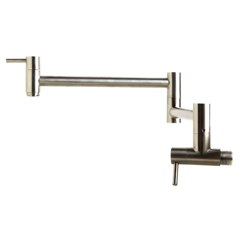 ALFI Brushed Retractable Pot Filler Faucet