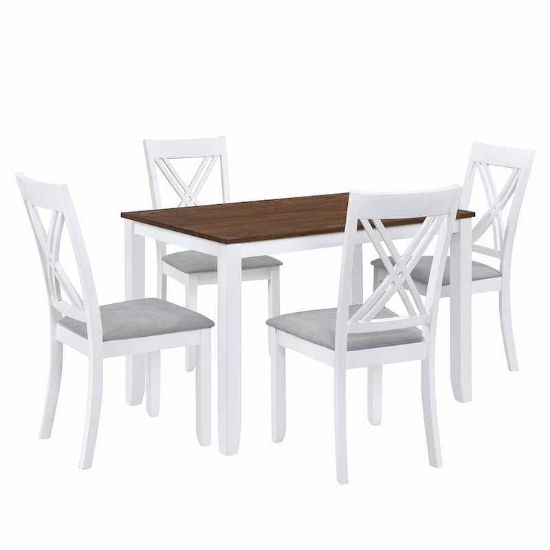 5PCS Dining Table Set With 4 Chairs