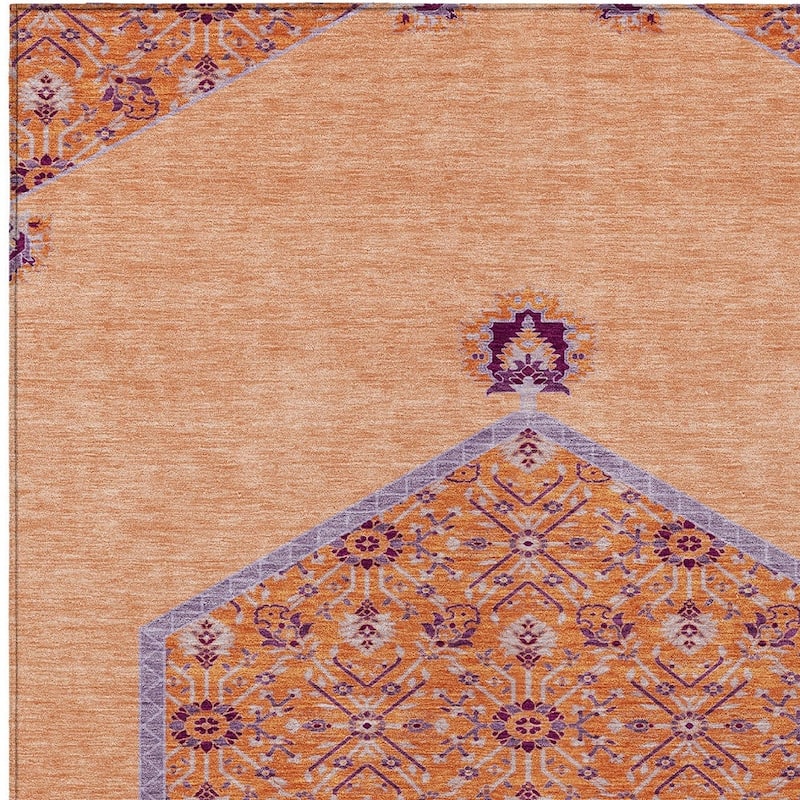 HomeRoots Oriental Traditional Rectangle Outdoor Rug