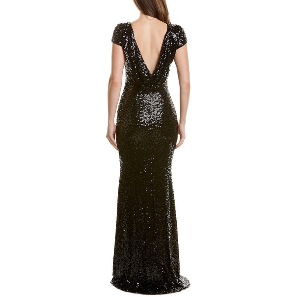 badgley mischka sequin gown