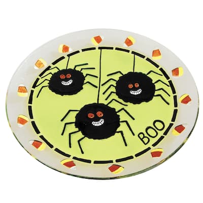 Spider Fused Glass Platter