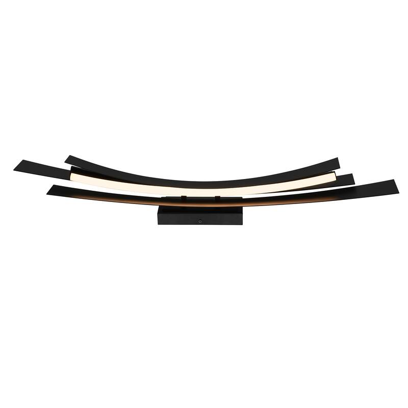 Candora Integrated LED Black Vanity Light