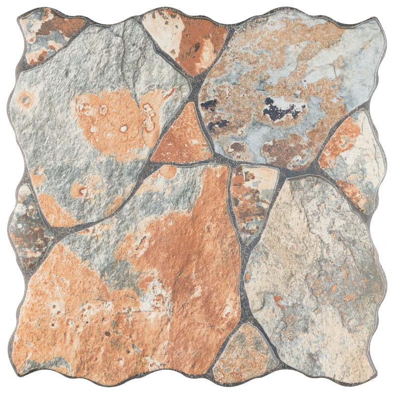 Merola Tile Canet Oxido 17" x 17" Porcelain Floor and Wall Tile