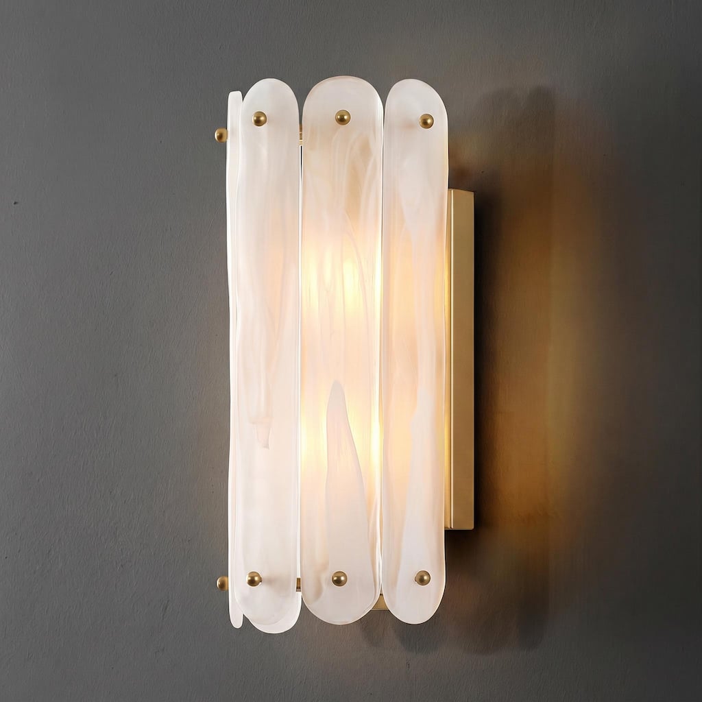 2-Light Modern Brass Gold Wall Sconce(set of 1)