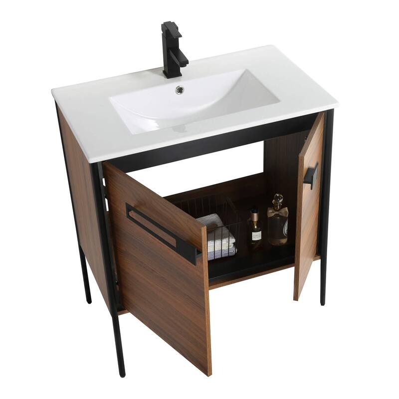 Fine Fixtures Oakville Bathroom Vanity with White Ceramic Sink