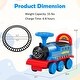 preview thumbnail 3 of 8, Gymax 6V Electric Kids Ride On Train Motorized Train Toy w/ Track & 6 - See Details