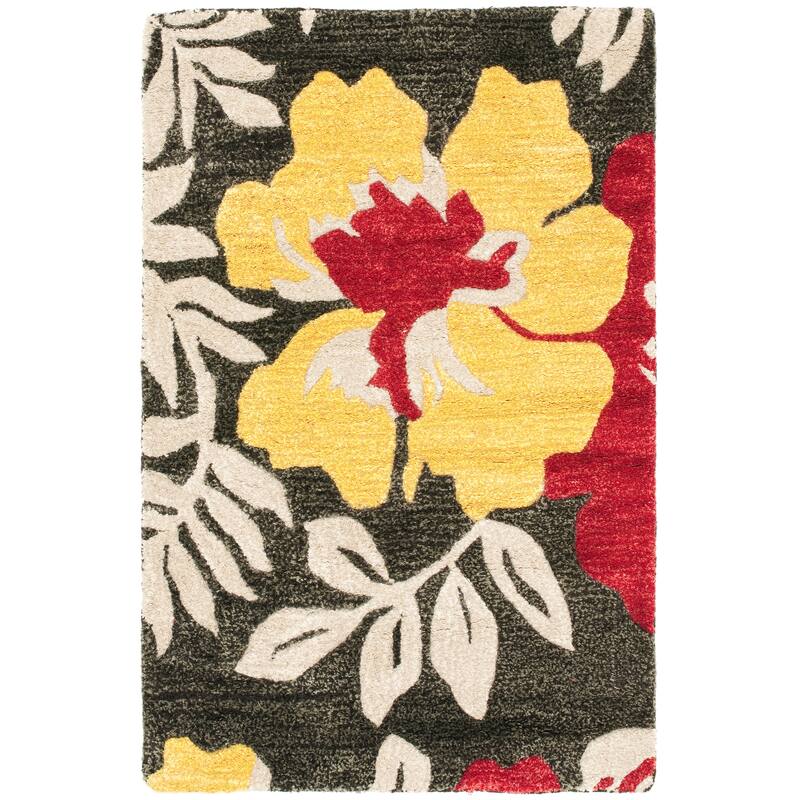 SAFAVIEH Handmade Soho Kacy N.Z. Wool Rug - 2' x 3' - Brown/Multi