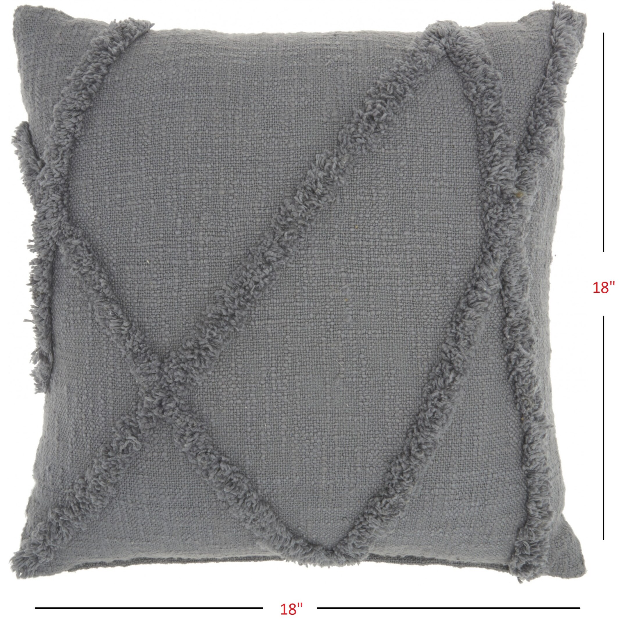 Boho Chic White Textured Lines Throw Pillow