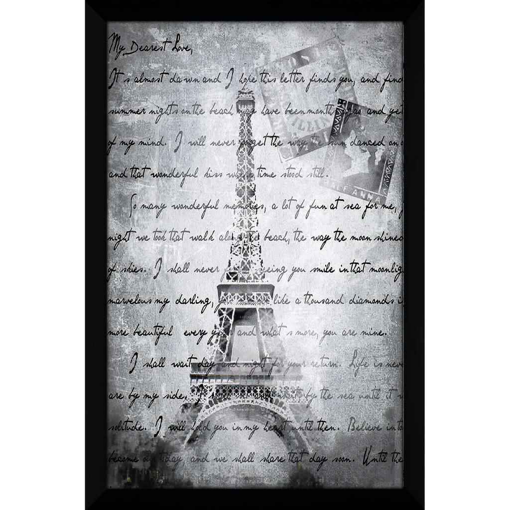 "Vintage Paris 2 in Grey" by Jodi Print on Acrylic