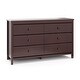 preview thumbnail 37 of 58, Storkcaft Alpine 6 Drawer Dresser Brown