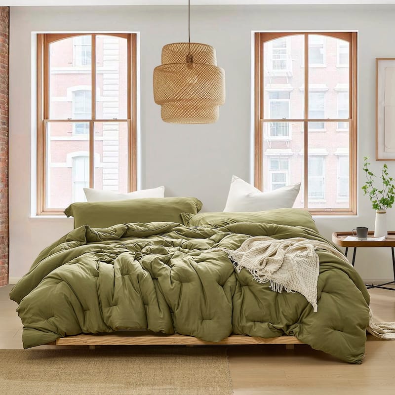 Summertime Thick® - Coma Inducer® Oversized Comforter Set - Alaskan King - Olive Drab
