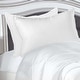 preview thumbnail 3 of 3, Superior Striped Microfiber Medium Density Pillow - White