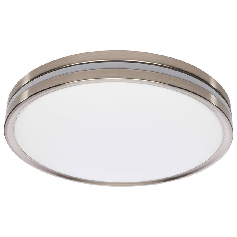 Nuvo Lighting 62/1692 15" Wide 1 Light LED Flush Mount Drum Ceiling - Brushed Nickel