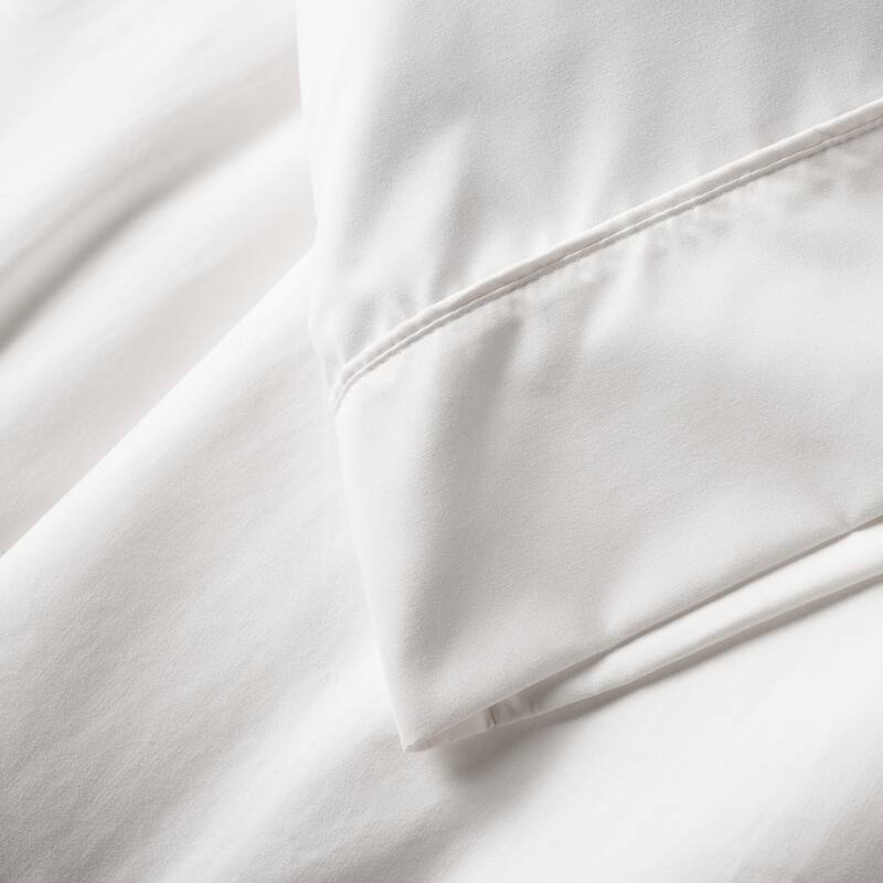King White Eternal Pillowcase by Jennifer Adams