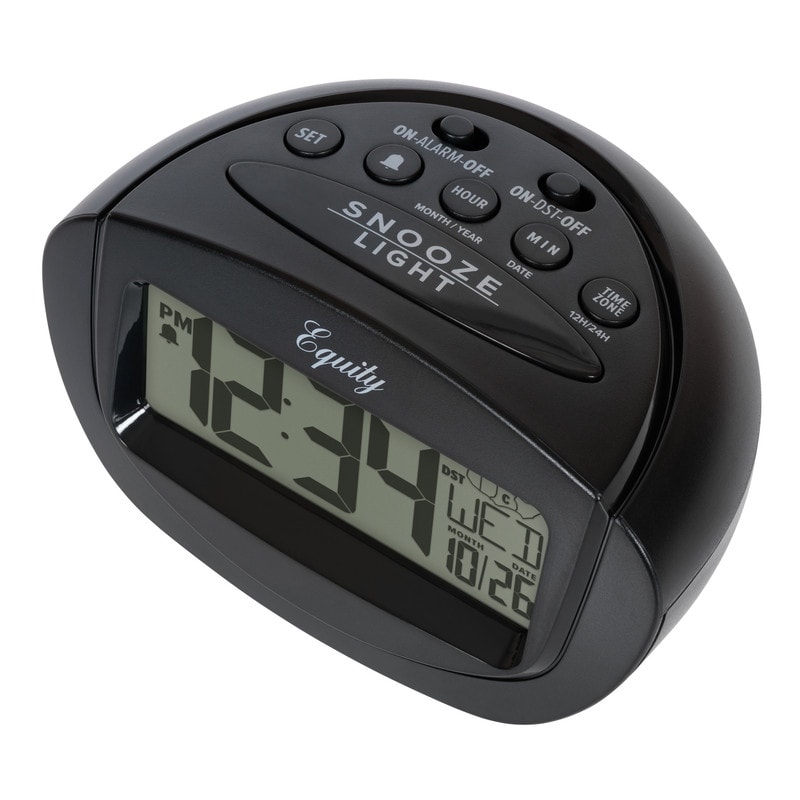 Equity by La Crosse 31022 Insta-Set LCD Alarm Clock 