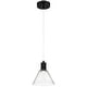 preview thumbnail 1 of 2, Access Lighting Port Nine Martini LED Pendant - Dedicated LED Seeded Glass/Matte Black