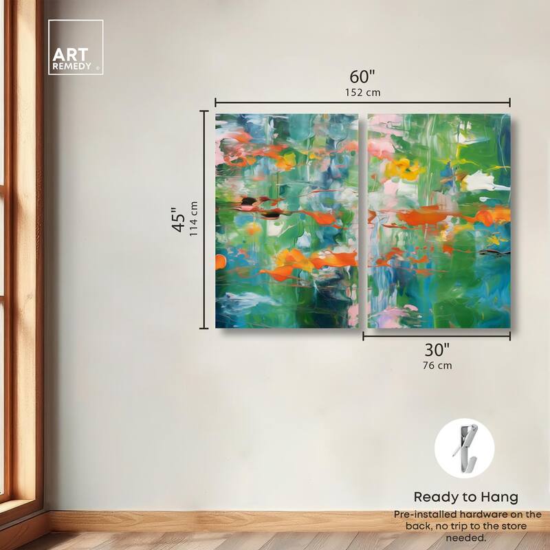 Jungle Serenade Canvas Set of 2 by Art Remedy, Gallery Wrapped