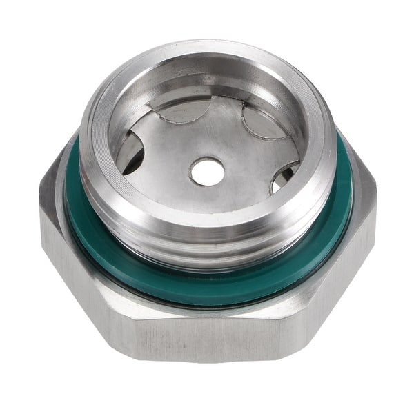 G3/4 Male Threaded Air Compressor Oil Level Sight Glass – Silver (Pack Of 2)-1011956