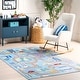 preview thumbnail 14 of 20, Nuloom Chalea SpinClean Kids Town Machine Washable Area Rug Blue - Rectangle - 3' x 5'