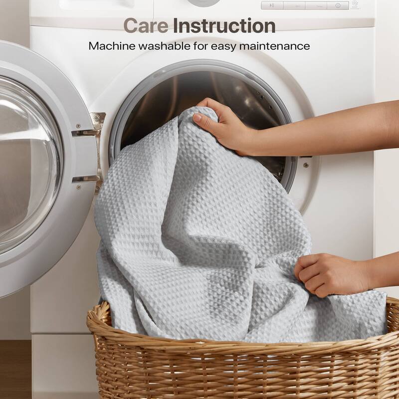 Madison Park Waffle Weave Cotton Blanket