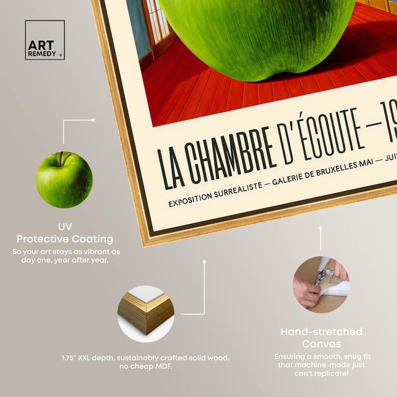 Magritte's Apple Room Canvas by Art Remedy